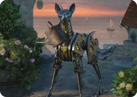 0043 Clockwork Fox Art Card S Art Series: Commander Legends: Battle for Baldur's Gate