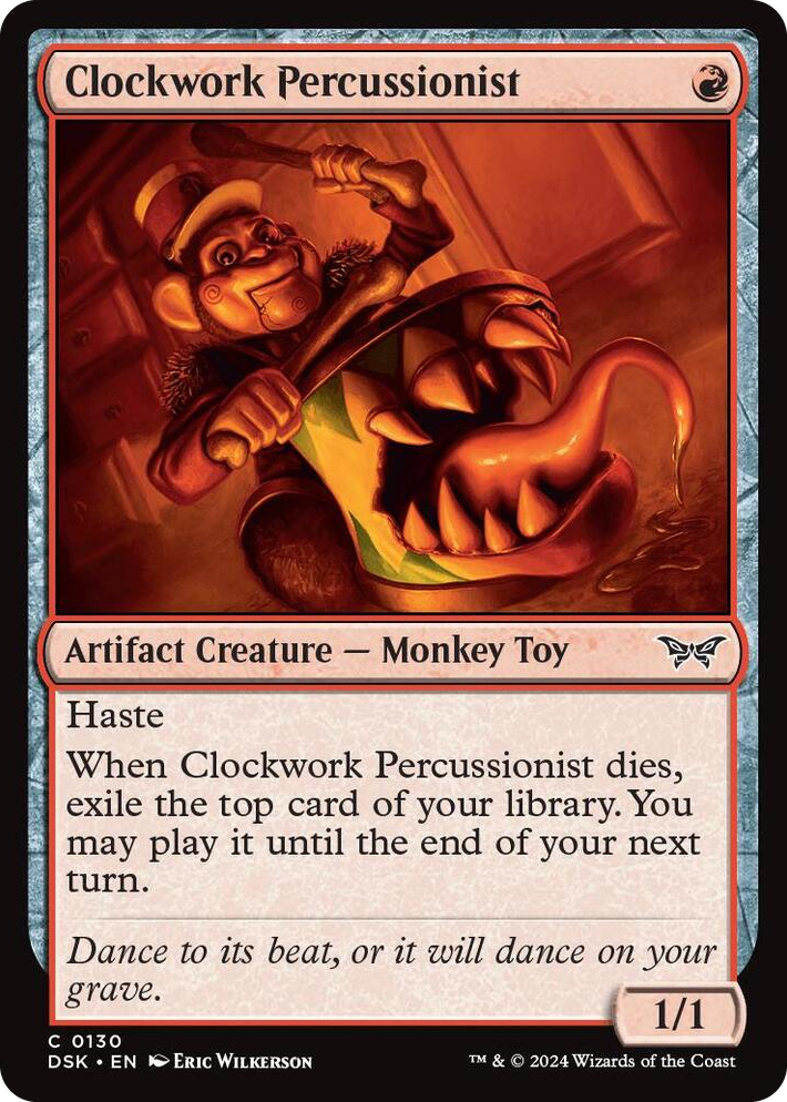 0130 Clockwork Percussionist (0130) C Duskmourn: House of Horror