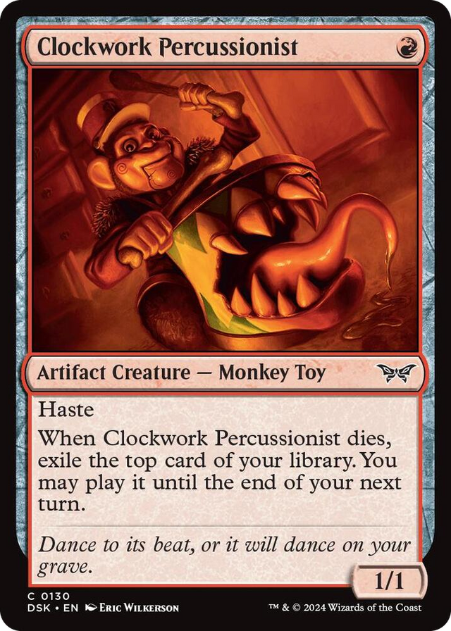 0130 Clockwork Percussionist (0130) C Duskmourn: House of Horror