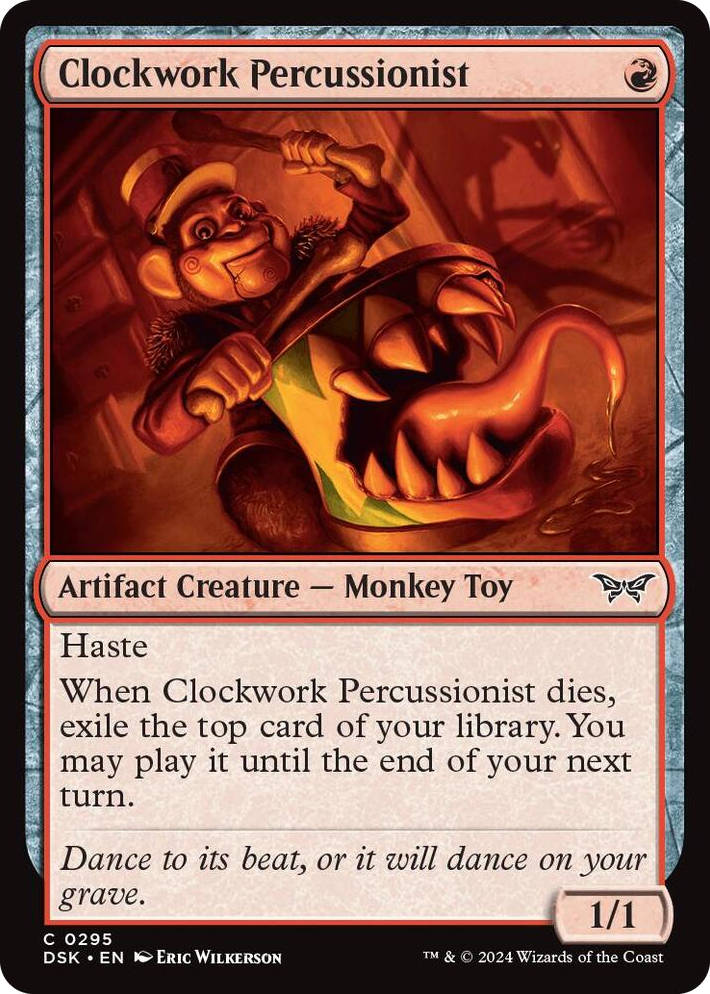 0295 Clockwork Percussionist (0295) C Duskmourn: House of Horror