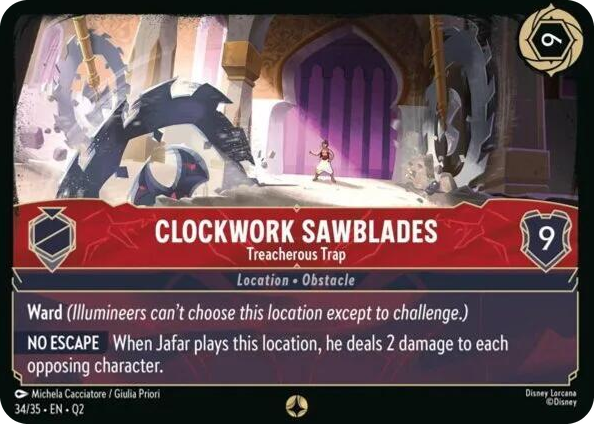 0034 Clockwork Sawblades - Treacherous Trap None Illumineer's Quest: Palace Heist