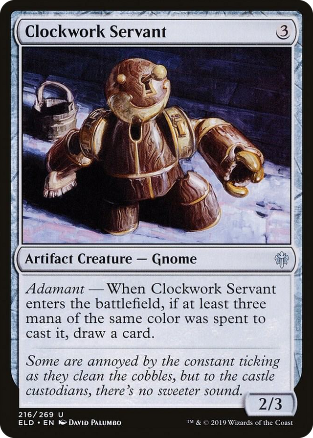 0216 Clockwork Servant U Throne of Eldraine
