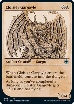 0302 Cloister Gargoyle (Showcase) U Adventures in the Forgotten Realms