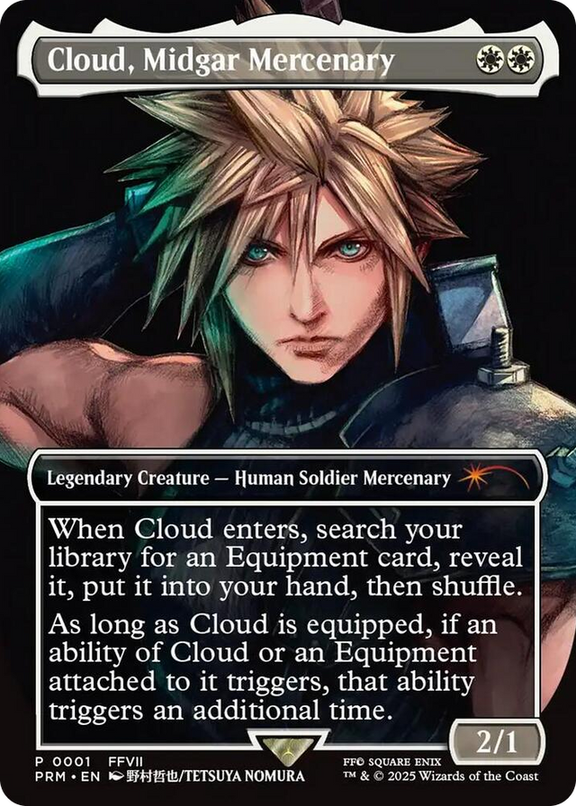 0001 Cloud, Midgar Mercenary P Pro Tour Promos