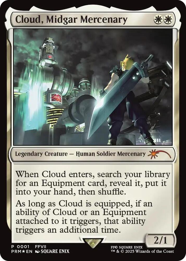0001 Cloud, Midgar Mercenary P Unique and Miscellaneous Promos