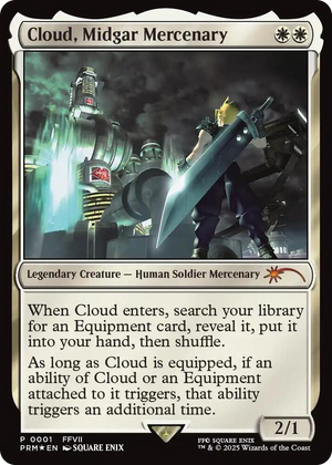 0001 Cloud, Midgar Mercenary P Unique and Miscellaneous Promos