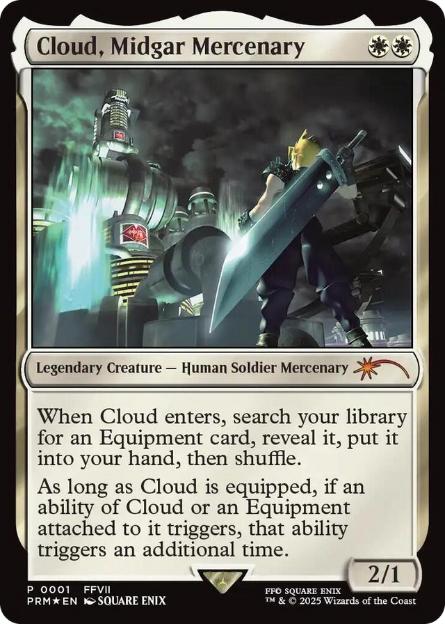 0001 Cloud, Midgar Mercenary P Unique and Miscellaneous Promos
