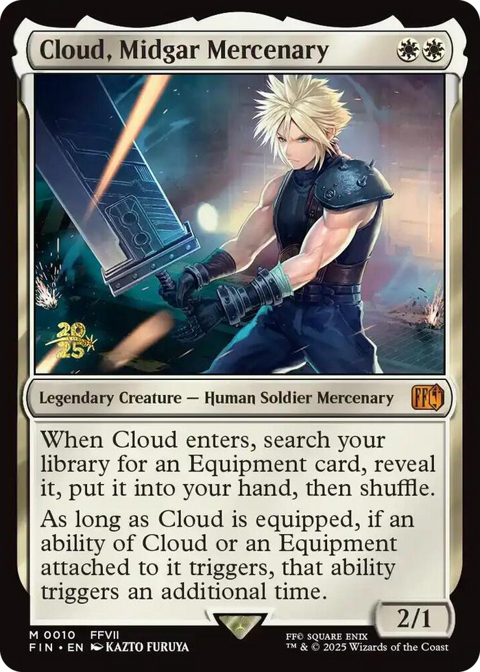 Cloud, Midgar Mercenary #10 M - Prerelease Cards Pokemon card