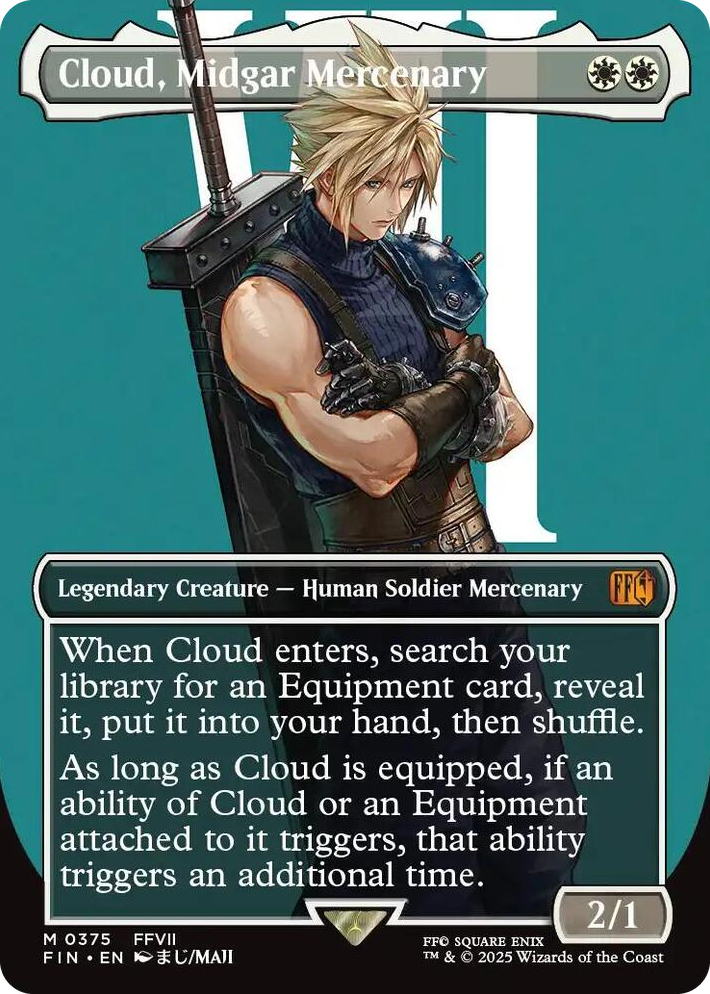0375 Cloud, Midgar Mercenary (Borderless) M FINAL FANTASY