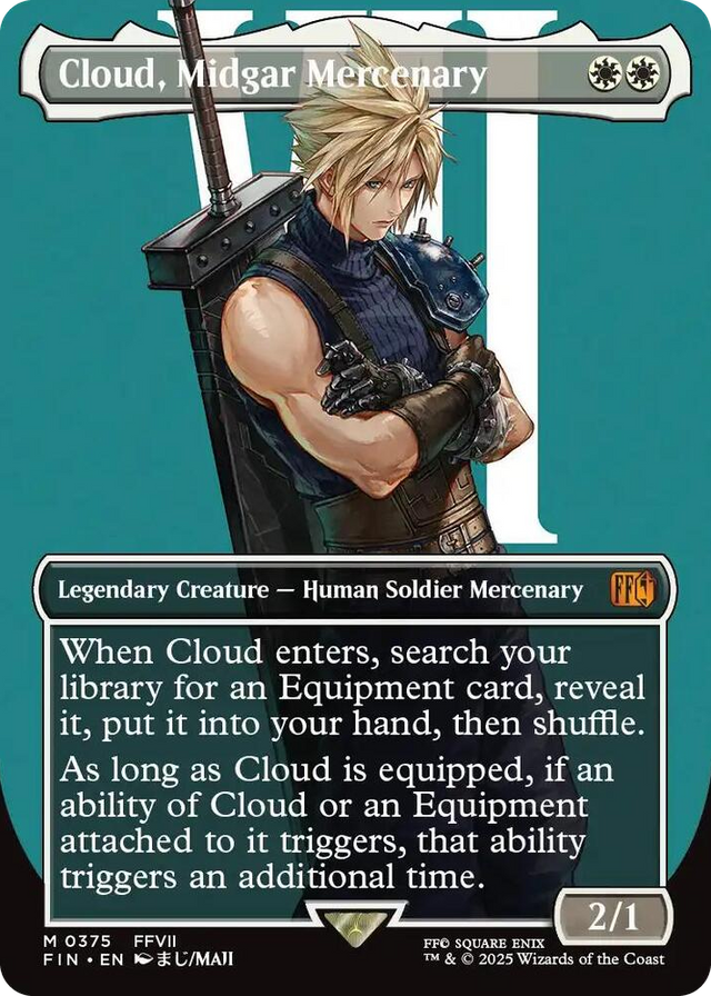 0375 Cloud, Midgar Mercenary (Borderless) M FINAL FANTASY