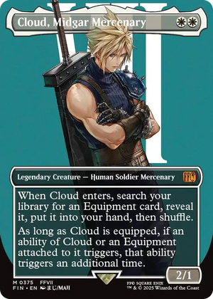 0375 Cloud, Midgar Mercenary (Borderless) M FINAL FANTASY