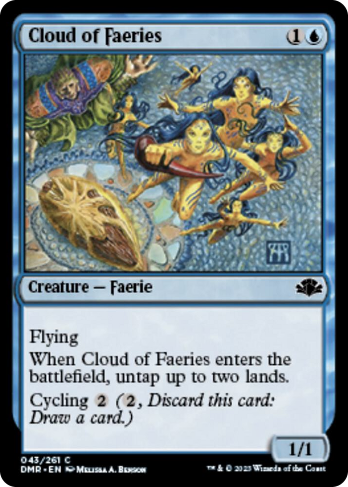 Cloud of Faeries #43 C - Dominaria Remastered Pokemon card