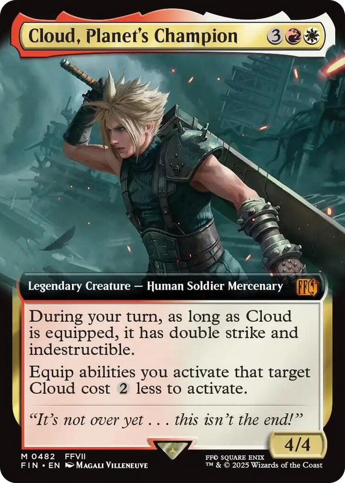 Cloud, Planet's Champion (Extended Art) #482 M - FINAL FANTASY Pokemon card