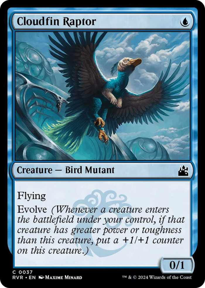 Cloudfin Raptor #37 C - Ravnica Remastered Pokemon card
