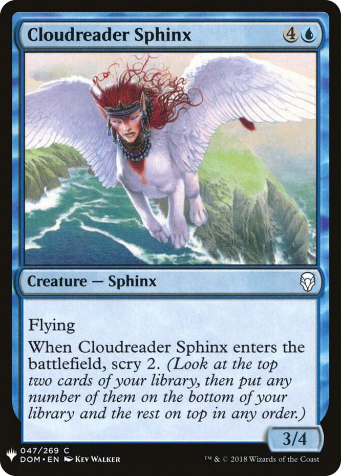 0047 Cloudreader Sphinx C The List Reprints