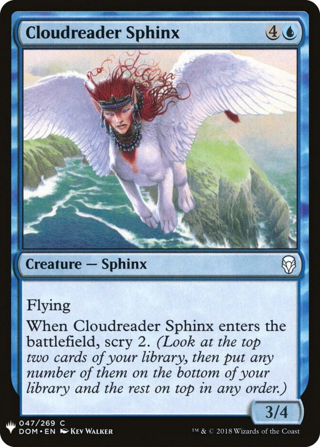 0047 Cloudreader Sphinx C The List Reprints