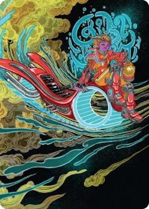 0044 Cloudspire Skycycle Art Card S Art Series: Aetherdrift