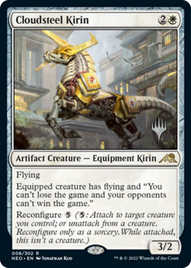 0008 Cloudsteel Kirin R Promo Pack: Kamigawa: Neon Dynasty