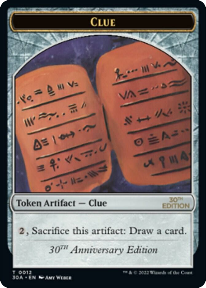 0012 Clue (0012) Token T 30th Anniversary Edition
