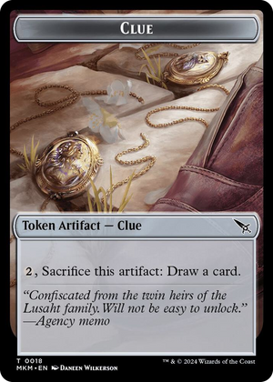 0018 Clue (0018) // A 0045 Double-Sided Token T Murders at Karlov Manor