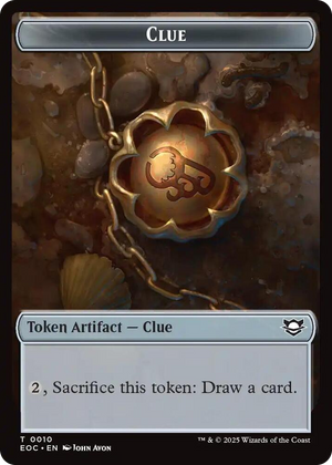 0010 Clue // Beast (0005) Double-Sided Token T Commander: Edge of Eternities