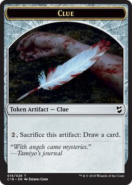 0019 Clue // Construct (021) Double-Sided Token T Commander 2018