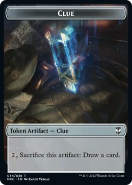 0034 Clue // Copy Double-Sided Token T Commander: Streets of New Capenna