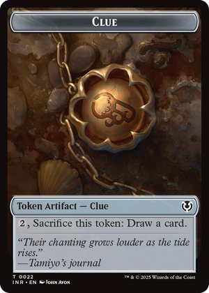 0022 Clue // Eldrazi Horror Double-Sided Token T Innistrad Remastered