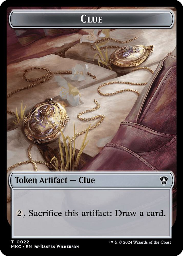 0022 Clue // Insect (0017) Double-Sided Token T Commander: Murders at Karlov Manor
