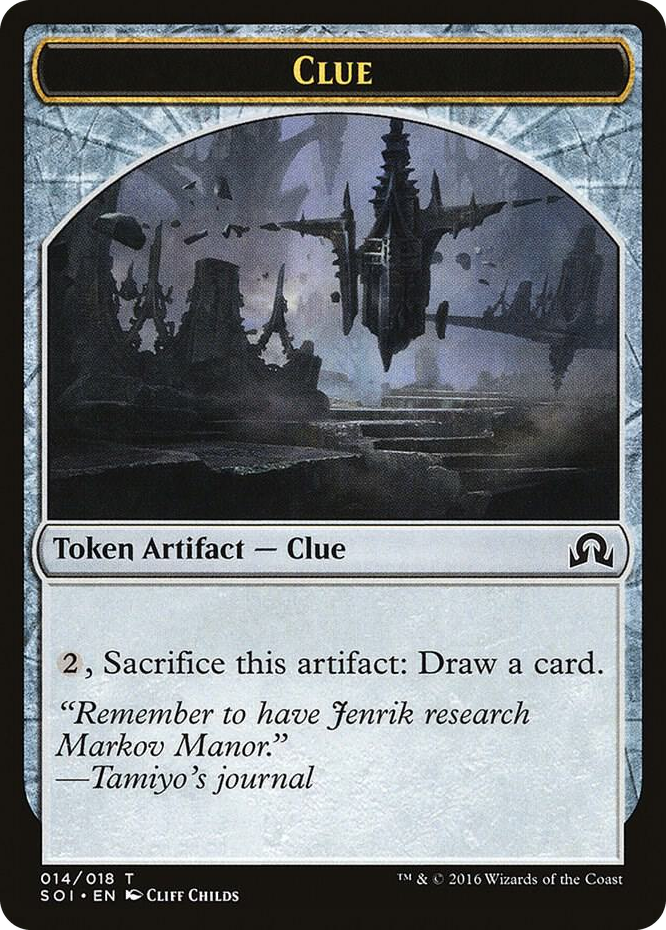 Clue Token (014) #14 T - Shadows over Innistrad Pokemon card