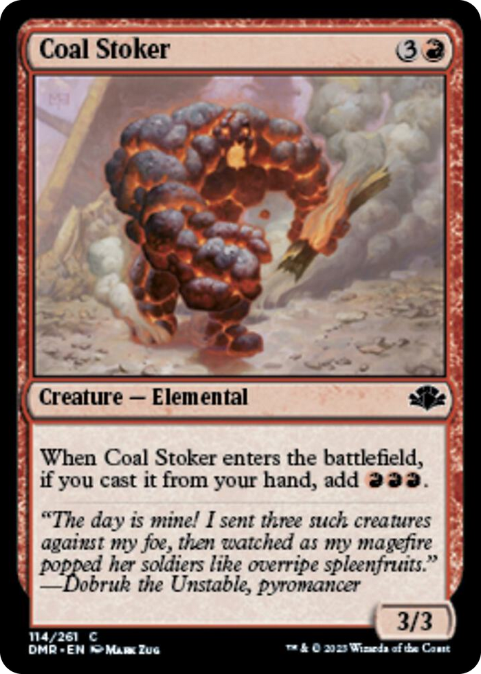 Coal Stoker #114 C - Dominaria Remastered Pokemon card