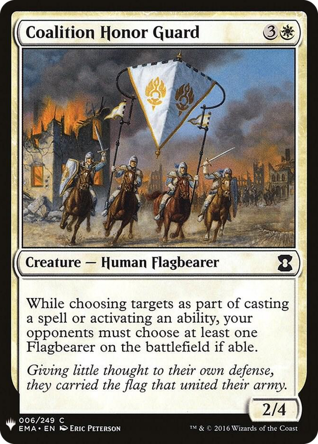 0006 Coalition Honor Guard C The List Reprints