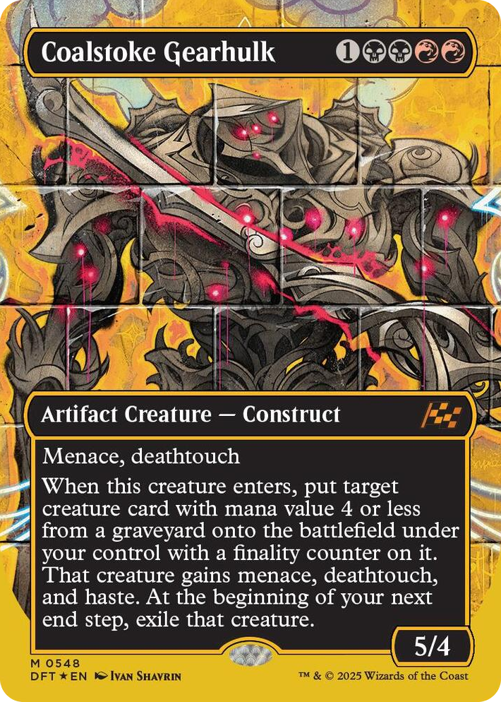 0548 Coalstoke Gearhulk (Borderless) (First-Place Foil) M Aetherdrift