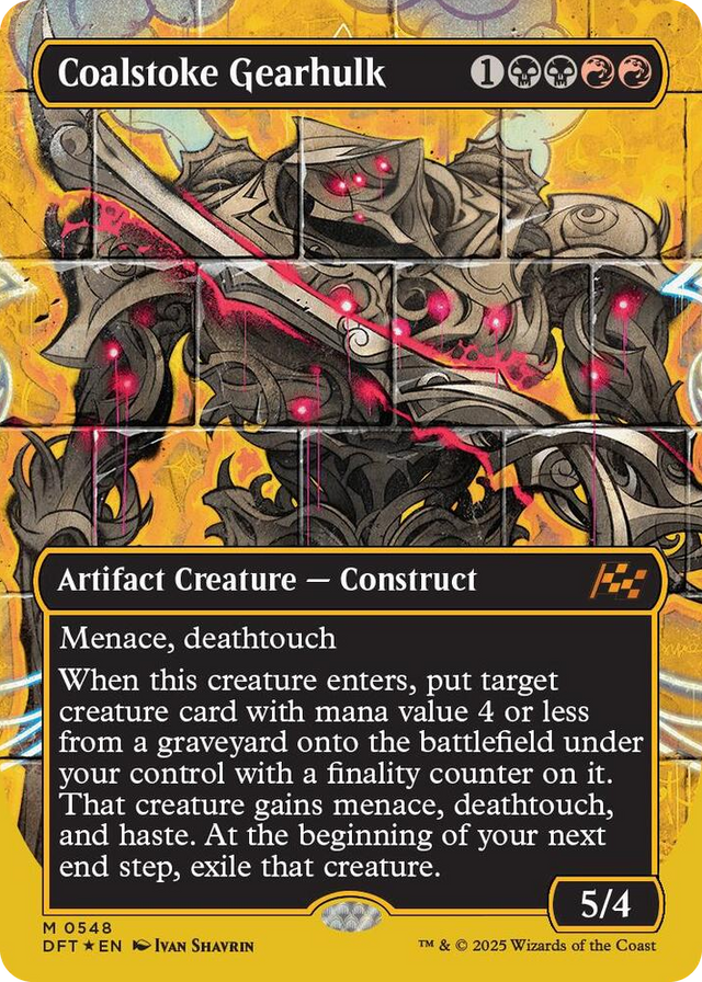 0548 Coalstoke Gearhulk (Borderless) (First-Place Foil) M Aetherdrift