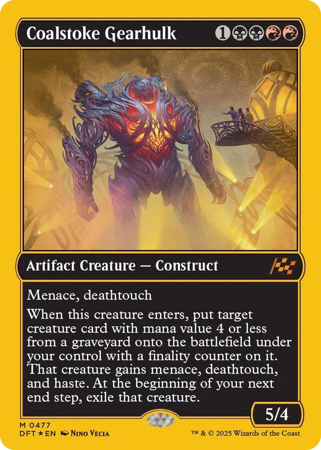 0477 Coalstoke Gearhulk (First-Place Foil) M Aetherdrift