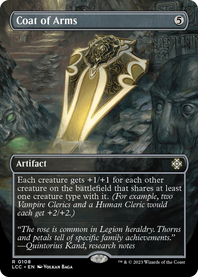 0108 Coat of Arms (Borderless) R Commander: The Lost Caverns of Ixalan