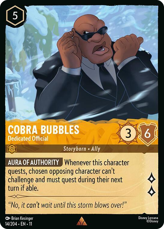 0014 Cobra Bubbles - Dedicated Official Rare Winterspell