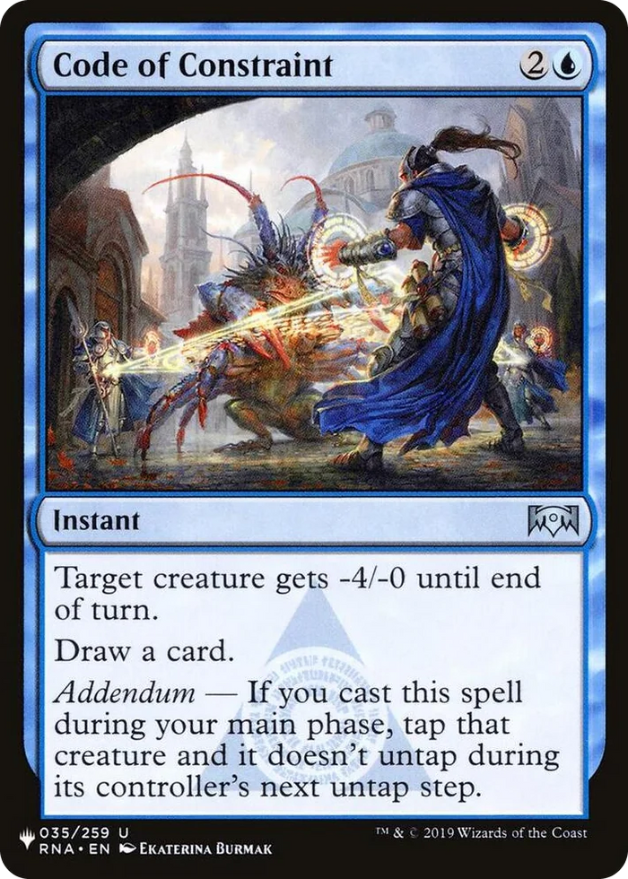 0035 Code of Constraint U The List Reprints