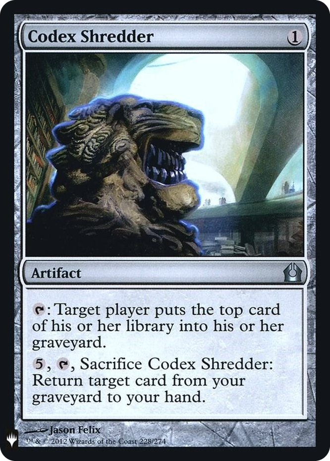 Codex Shredder #228 U - The List Reprints Pokemon card