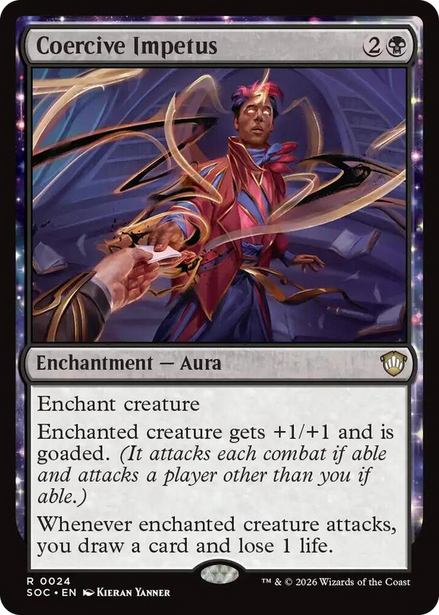 0024 Coercive Impetus R Commander: Secrets of Strixhaven