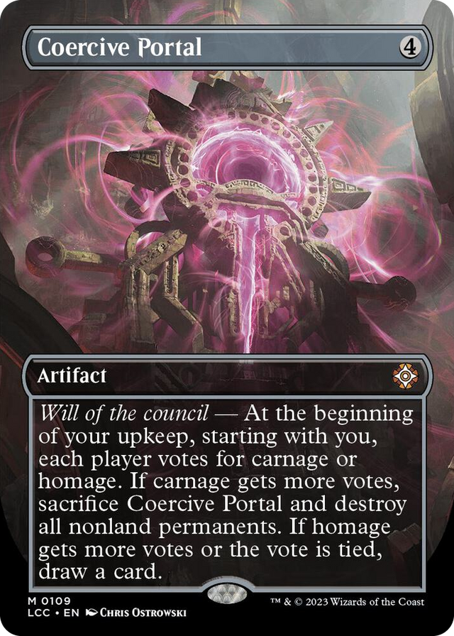 0109 Coercive Portal (Borderless) M Commander: The Lost Caverns of Ixalan