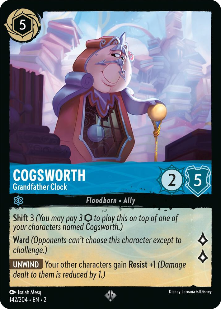 0142 Cogsworth - Grandfather Clock Super Rare Rise of the Floodborn