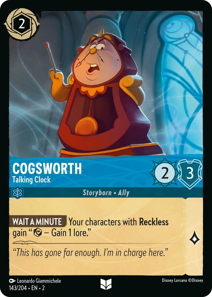 0143 Cogsworth - Talking Clock Uncommon Rise of the Floodborn