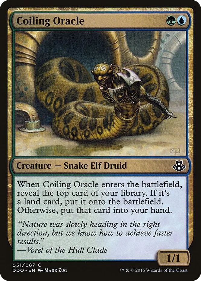 0051 Coiling Oracle C Duel Decks: Elspeth vs. Kiora