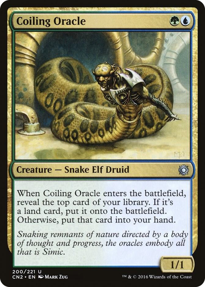 Coiling Oracle #200 U - Conspiracy: Take the Crown Pokemon card