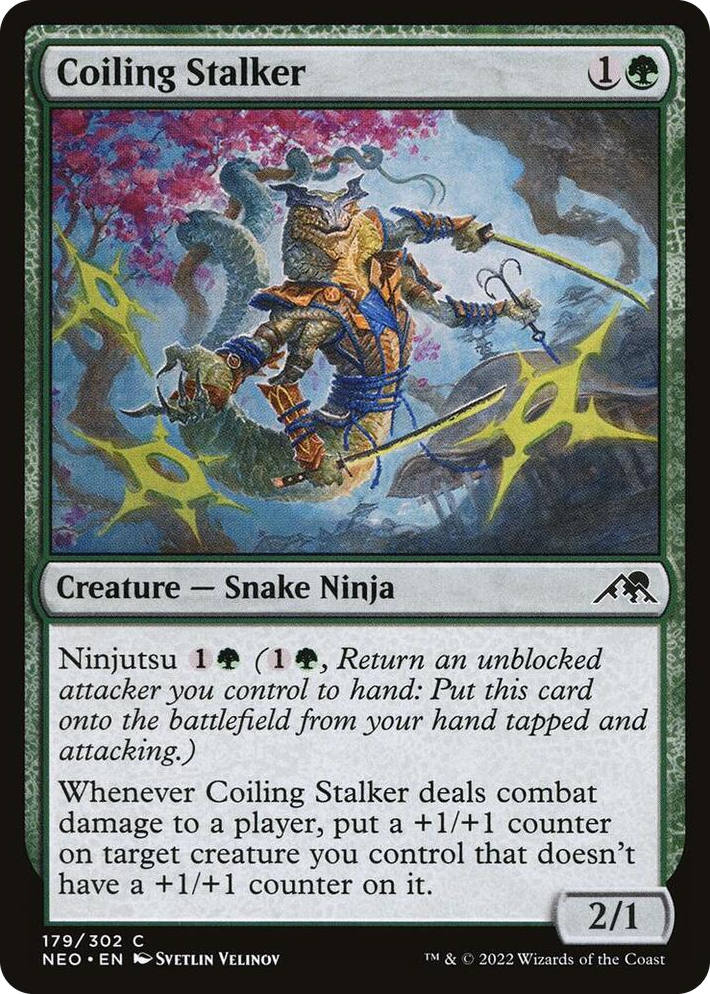 0179 Coiling Stalker C Kamigawa: Neon Dynasty