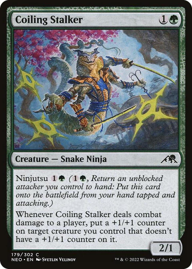 0179 Coiling Stalker C Kamigawa: Neon Dynasty