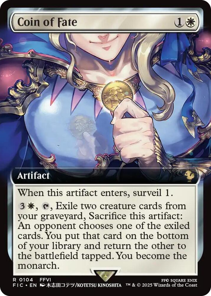Coin of Fate (Extended Art) #104 R - Commander: FINAL FANTASY Pokemon card