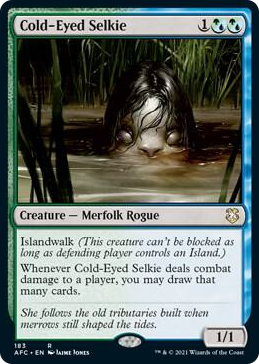 0183 Cold-Eyed Selkie R Commander: Adventures in the Forgotten Realms