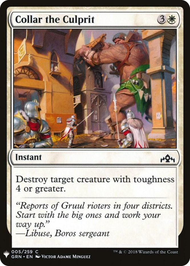 Collar the Culprit #5 C - The List Reprints Pokemon card